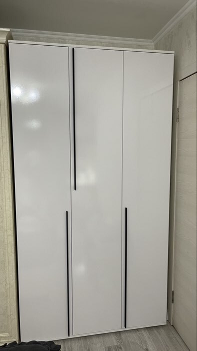 Фотография покупателя товара Шкаф прямой трёхстворчатый «Норд», 1200×510×2236 мм, белый глянец - Фото 67