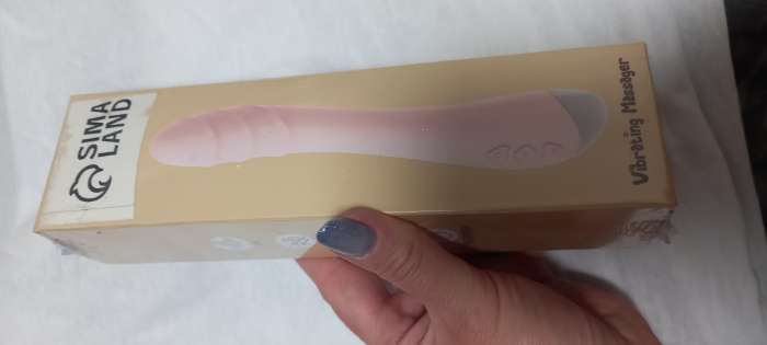 Фотография покупателя товара Вибратор массажный, 10 режимов, 22×3 см, USB, голубой - Фото 4