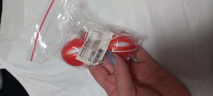 Фотография покупателя товара Шарики вагинальные, 13.6×3.4×3 см, 90 г, розовый - Фото 5