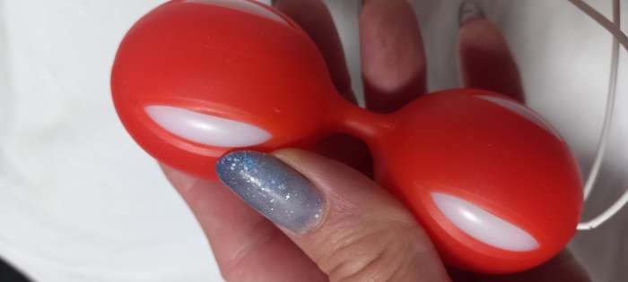 Фотография покупателя товара Шарики вагинальные, 13.6×3.4×3 см, 90 г, розовый - Фото 2