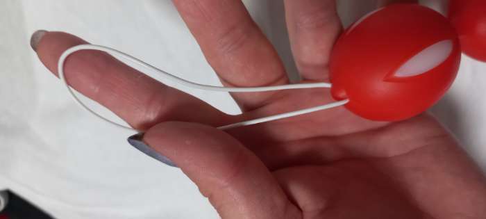 Фотография покупателя товара Шарики вагинальные, 13.6×3.4×3 см, 90 г, розовый - Фото 4