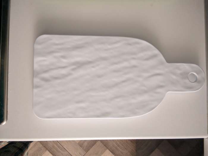 Фотография покупателя товара Доска разделочная «Белый Восток», меламин, 25.5×12.7×1.5 см, сервировочная, белая - Фото 1