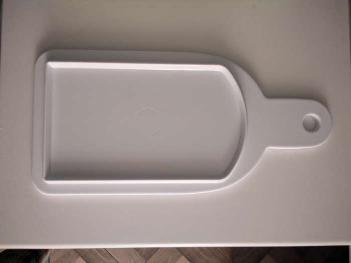 Фотография покупателя товара Доска разделочная «Белый Восток», меламин, 25.5×12.7×1.5 см, сервировочная, белая - Фото 2