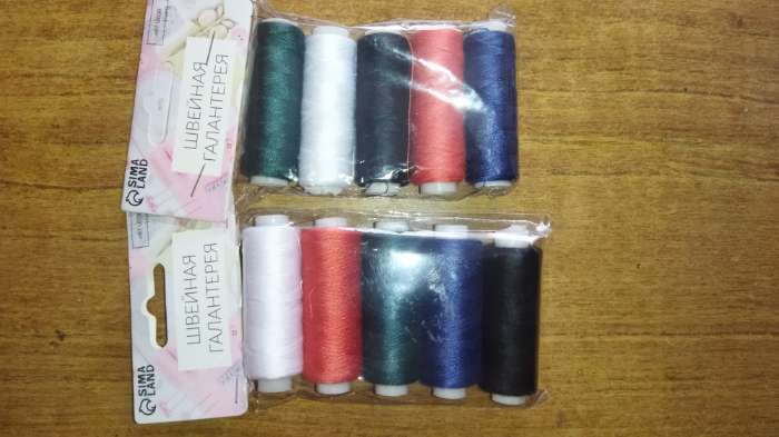 Фотография покупателя товара Нитки «Пастель», 40/2, 200 м, набор 5 шт., разноцветные - Фото 2