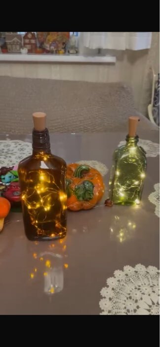 Фотография покупателя товара Гирлянда «Нить» 2 м роса с пробкой, IP20, серебристая нить, 20 LED, свечение красное, LR44×3 - Фото 1