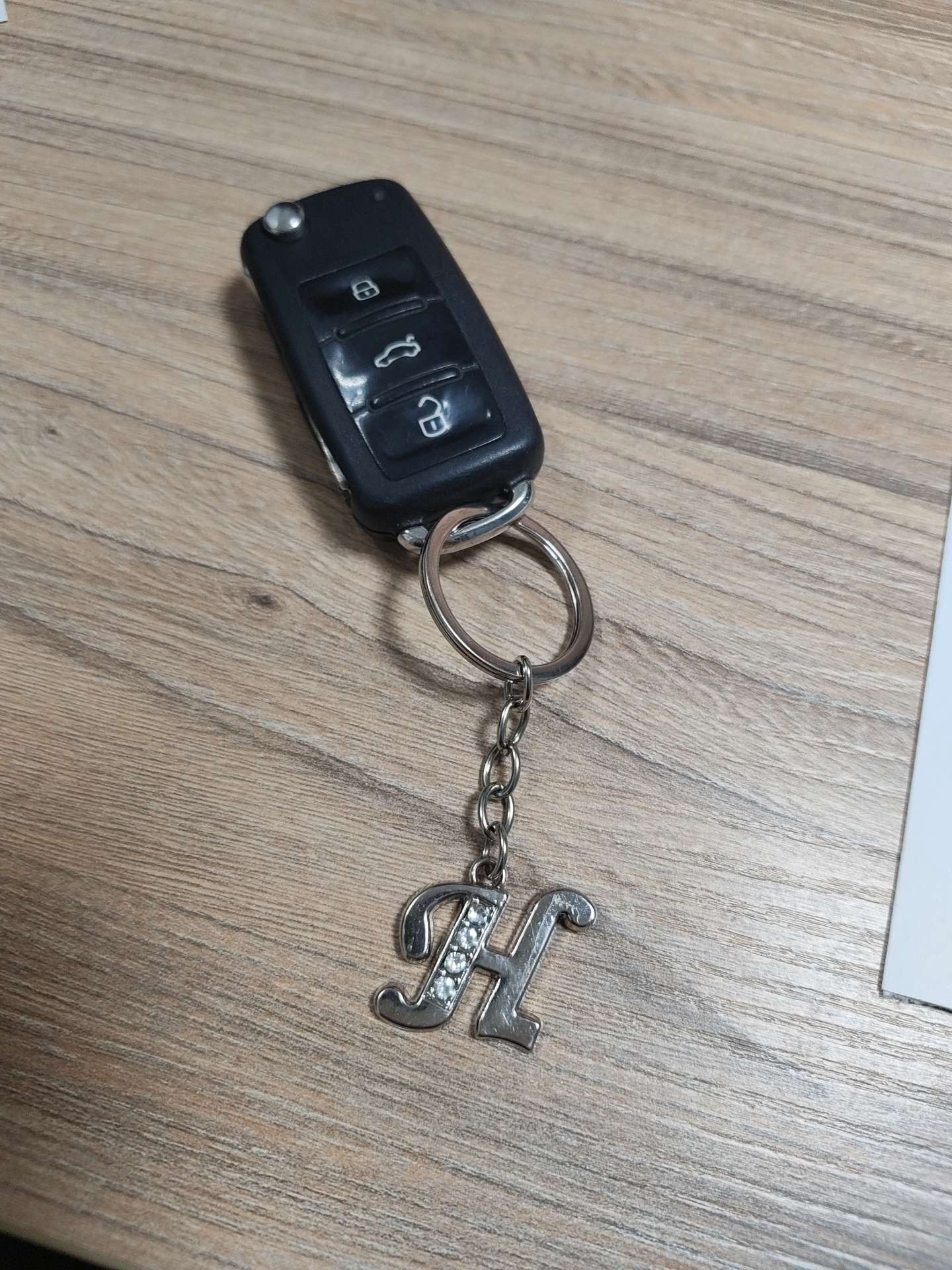 Фотография покупателя товара Брелок для ключей буква «Е», 8×3 см - Фото 1