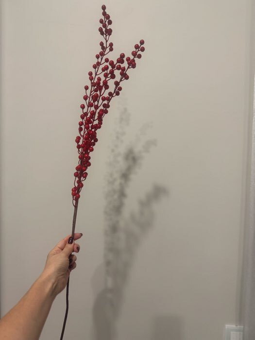 Фотография покупателя товара Декор ветка «Веточка калины», 1×75 см - Фото 1