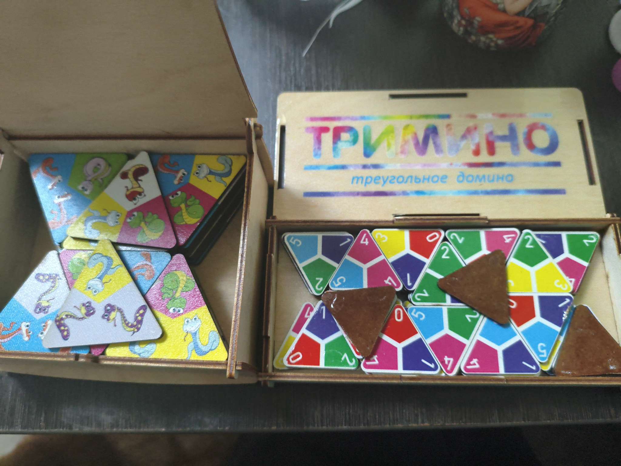 Фотография покупателя товара Настольная игра - тримино «Цветная змея. Время игры», 56 костяшек - Фото 3