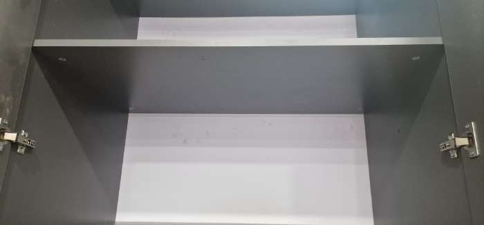 Фотография покупателя товара Шкаф прямой четырёхстворчатый для одежды «Лора», 1 ящик, 1800×570×2200 мм, цвет серый - Фото 13