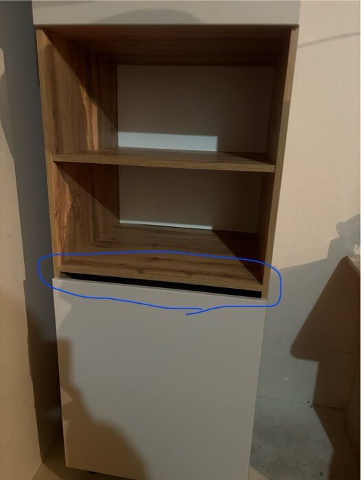 Фотография покупателя товара Шкаф пенал для кухни «Ника», 600×576×2132 мм, бежевый софт МДФ, дуб вотан - Фото 2