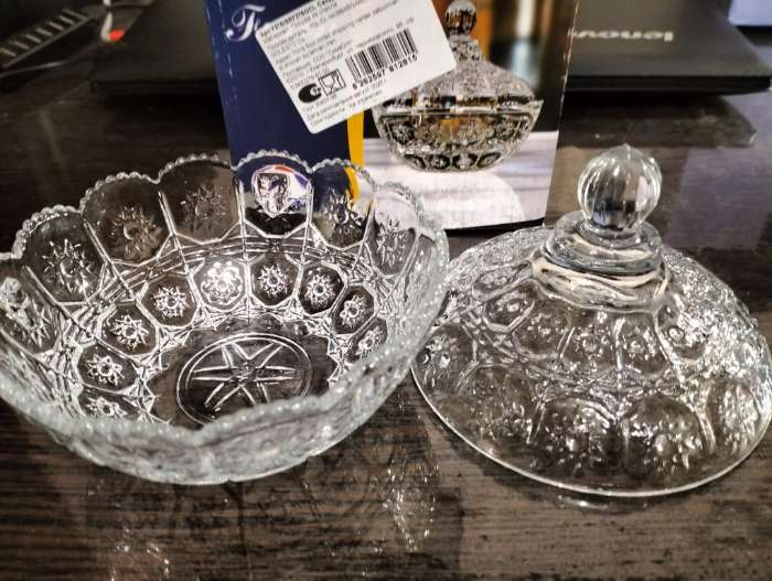 Фотография покупателя товара Сахарница FUJIN, 510 мл, стекло, прозрачная - Фото 1