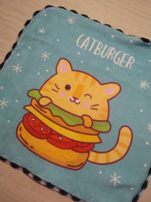 Фотография покупателя товара Салфетка для уборки "Catburger", 20х20 см, п/э