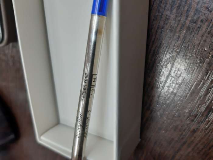 Фотография покупателя товара Ручка шариковая Parker Jotter Core Stainless Steel CT M, корпус из нержавеющей стали, серебристый матовый, синие чернила - Фото 6