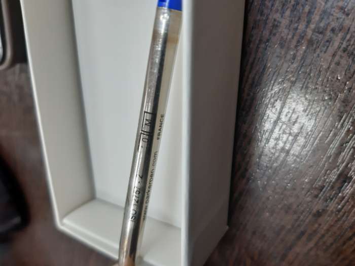 Фотография покупателя товара Ручка шариковая Parker Jotter Core Stainless Steel CT M, корпус из нержавеющей стали, серебристый матовый, синие чернила - Фото 5