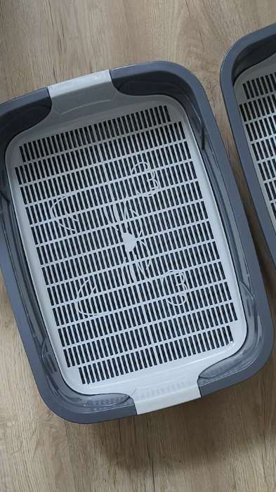 Фотография покупателя товара Туалет с сеткой, 44×33×11.5 см, синий, серый - Фото 1