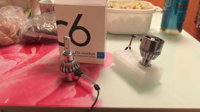 Фотография покупателя товара УЦЕНКА Автолампа светодиодная Н3, 36 Вт, 3800 лм, набор 2 шт. - Фото 1