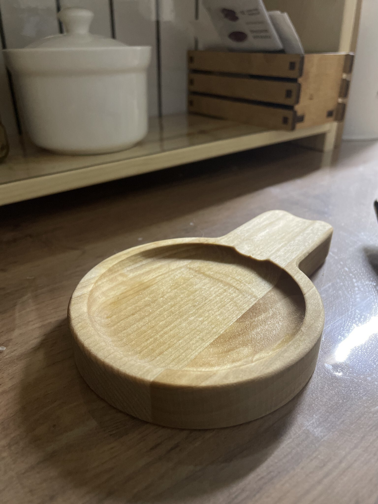 Фотография покупателя товара Подставка деревянная под ложку Adelica, 15×10×1.7 см, берёза - Фото 1