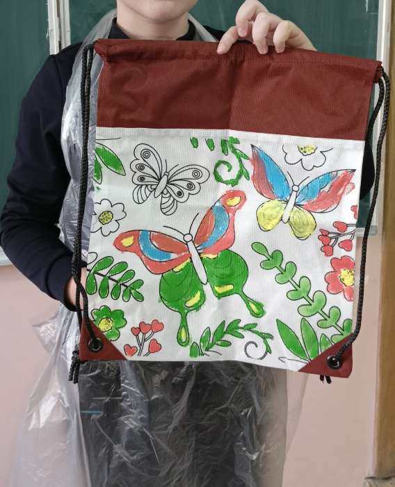 Фотография покупателя товара Мешок для обуви под раскраску «Пони» 34×40 см, спанбонд - Фото 9