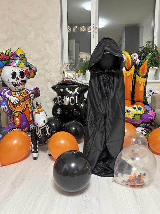 Фотография покупателя товара Воздушный шар фольгированный 50" «Дерево-хэллоуин», на подставке, под воздух - Фото 3