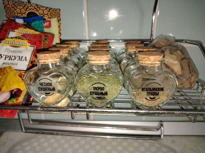 Фотография покупателя товара Набор баночек для сыпучих Доляна «Парфе. Сердце», 85 мл, 6.3×7.5 см, с пробковой крышкой, 12 шт., стекло - Фото 1