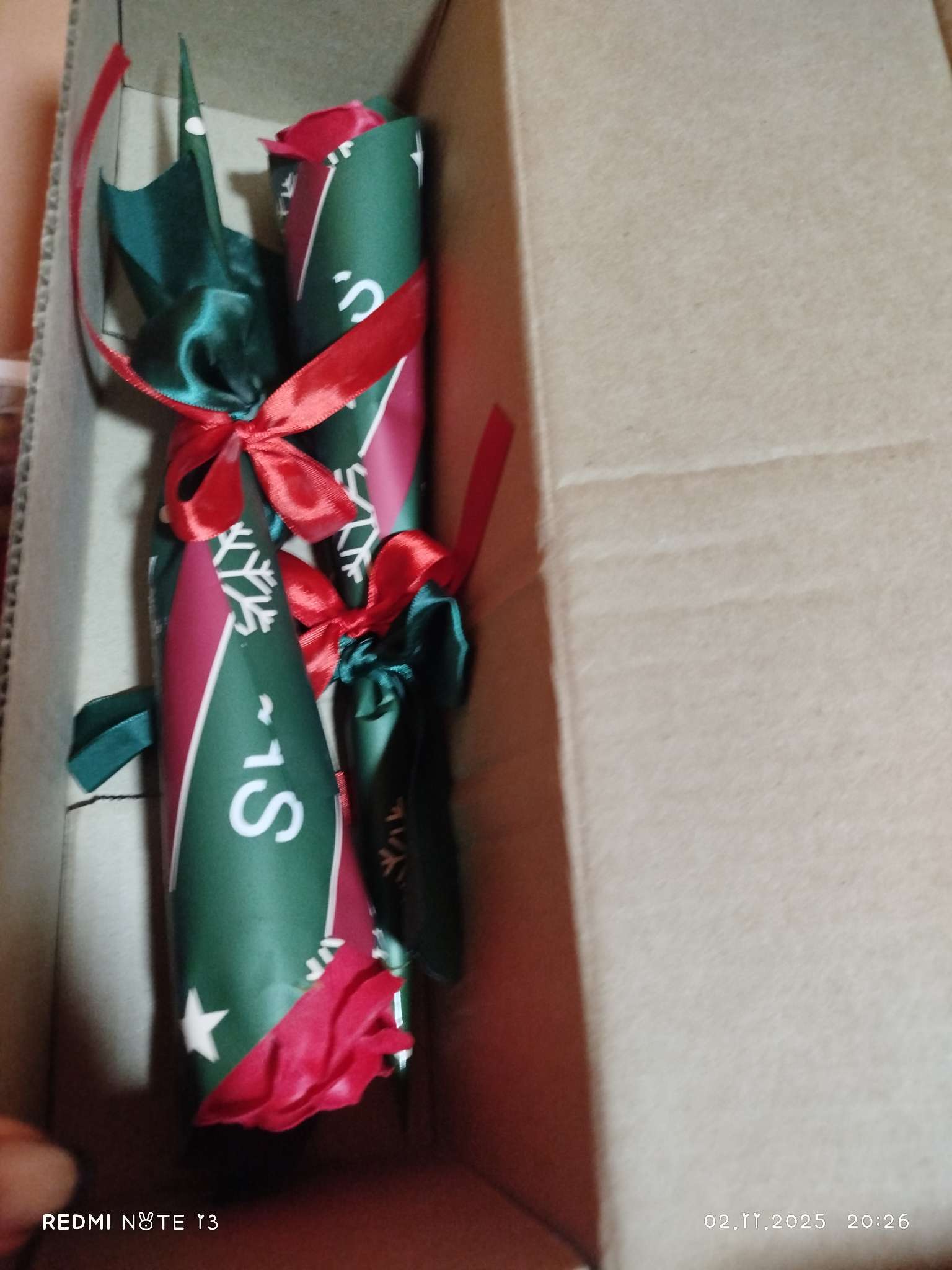 Фотография покупателя товара Новогодняя мыльная красная роза - Фото 1