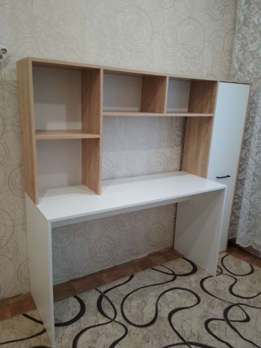 Фотография покупателя товара Стол угловой для школьника, 1730×1105×1520 мм, цвет дуб сонома/белый - Фото 2