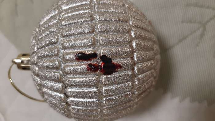 Фотография покупателя товара Ёлочные игрушки «Авива», шары новогодние, набор 4 шт., d=8 см, сетка, золотистый - Фото 13