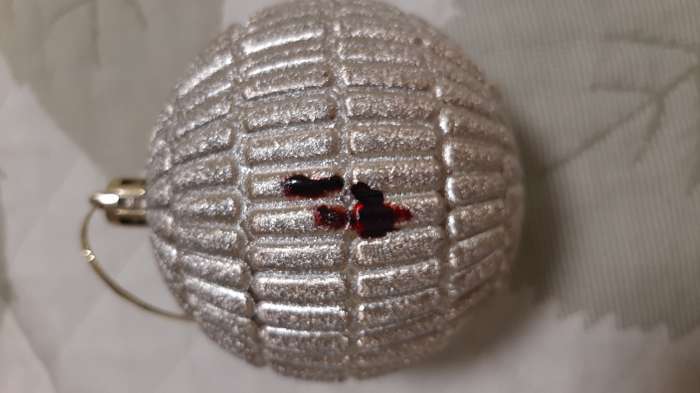 Фотография покупателя товара Ёлочные игрушки «Авива», шары новогодние, набор 4 шт., d=8 см, сетка, золотистый - Фото 14