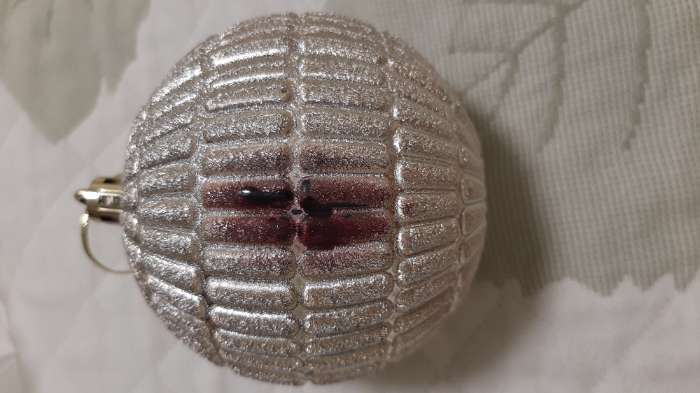 Фотография покупателя товара Ёлочные игрушки «Авива», шары новогодние, набор 4 шт., d=8 см, сетка, золотистый - Фото 15