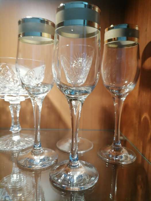 Фотография покупателя товара Набор бокалов для шампанского «Ампир», 200 мл, 6 шт, цвет золотой - Фото 1