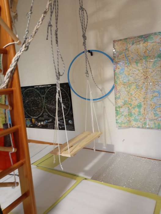 Фотография покупателя товара Подвесное кресло деревянное, сиденье 60×22 см - Фото 1