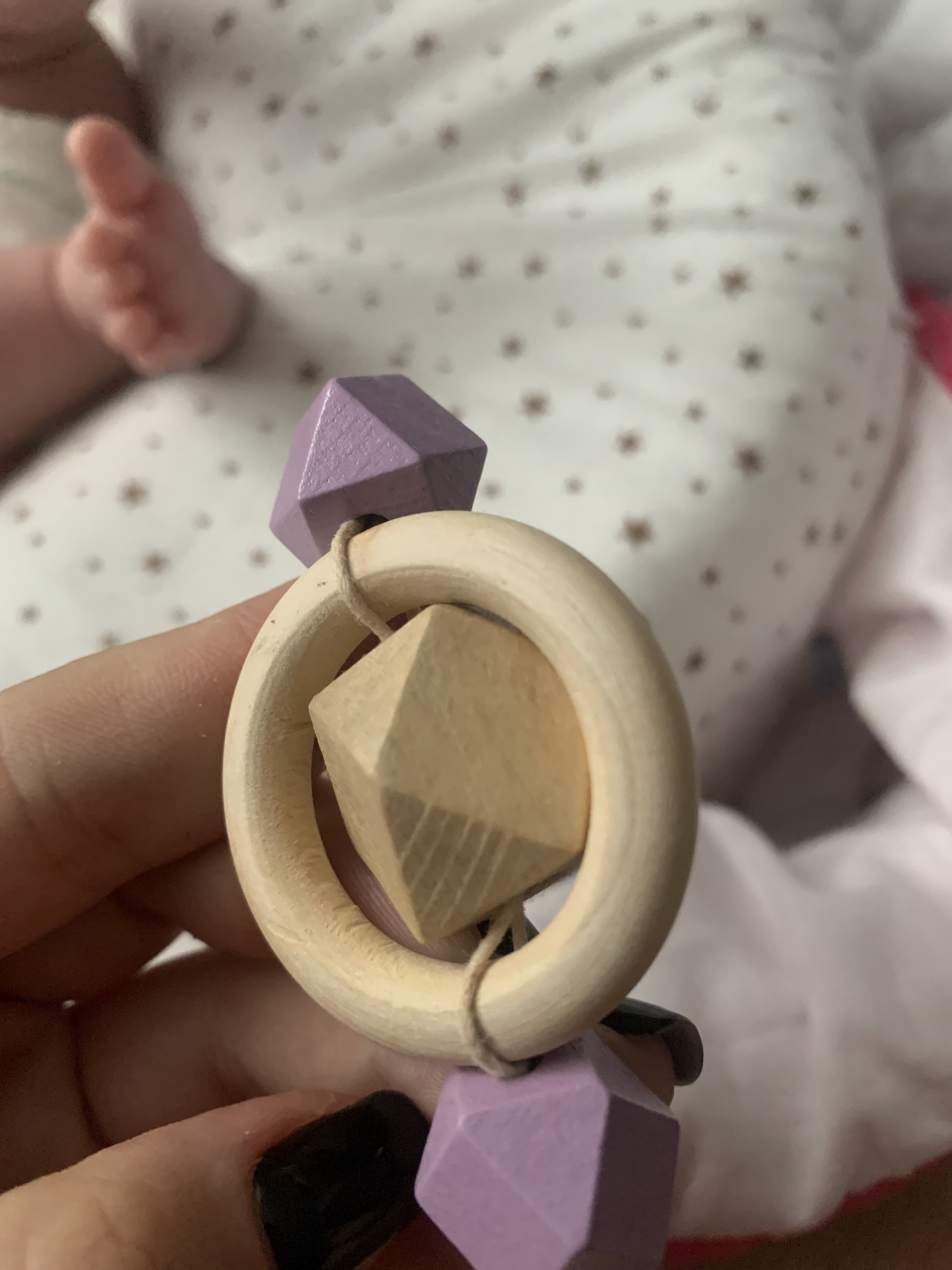 Фотография покупателя товара Держатель для соски - пустышки «Сердечко», деревянный, голубой - Фото 5