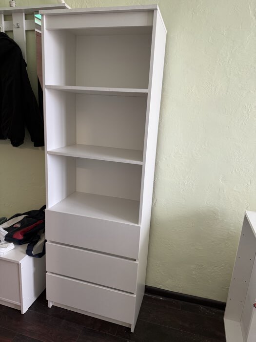 Фотография покупателя товара Стеллаж «Мадера», 604×370×1800 мм, цвет белый - Фото 1