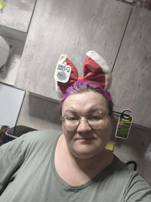 Фотография покупателя товара Ободок новогодний карнавальный «Бант» - Фото 2