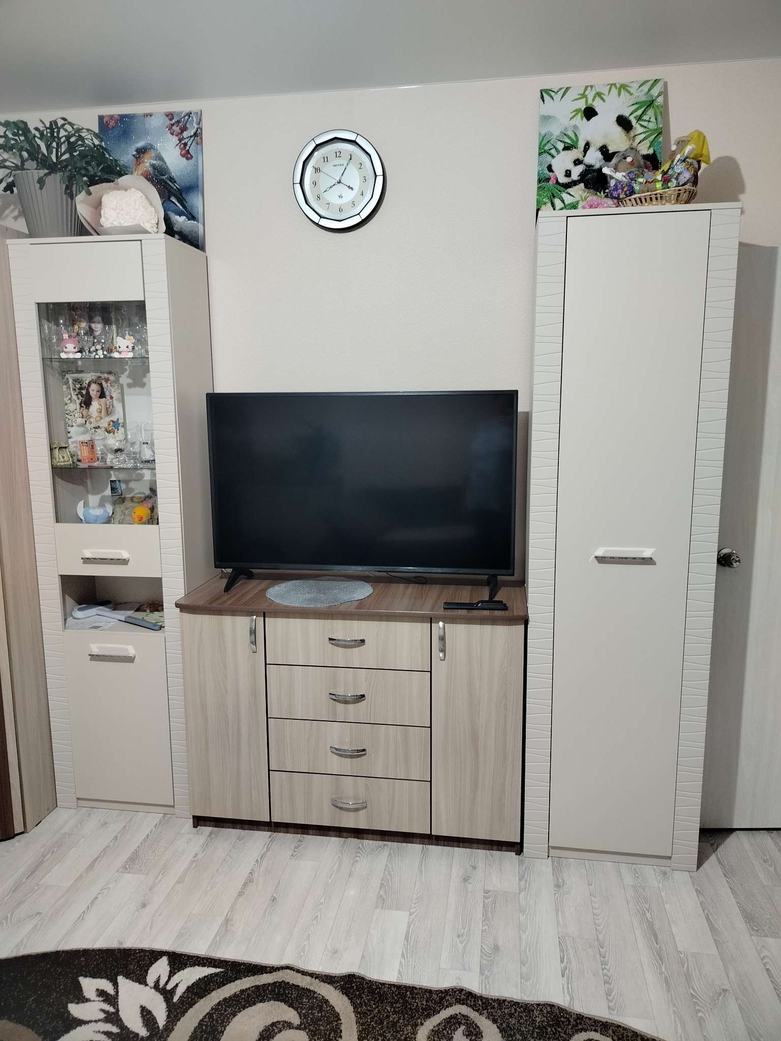 Фотография покупателя товара Шкаф – пенал «Калипсо», 566×350×2100 мм, цвет меланж - Фото 1