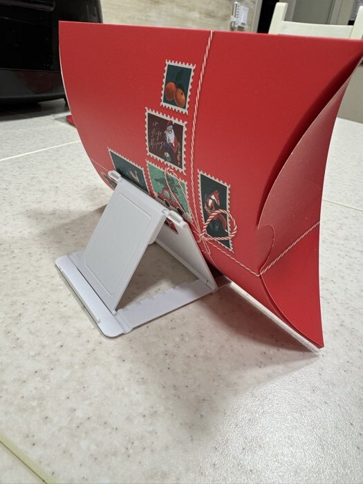 Фотография покупателя товара Подставка для телефона Luazon, складная, регулируемая высота, чёрная - Фото 2