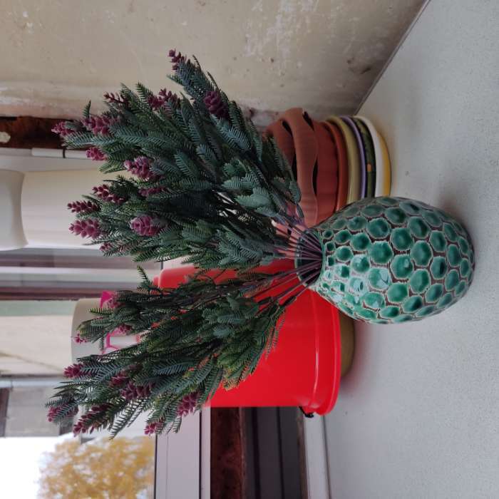 Фотография покупателя товара Букет искусственный «Еловые веточки», h=30 см - Фото 1