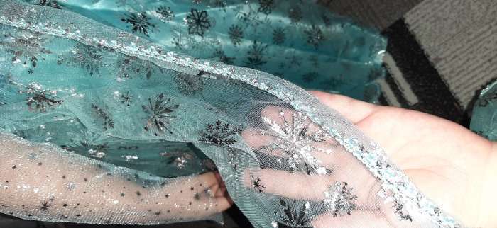 Фотография покупателя товара Карнавальный костюм «Эльза», текстиль, размер 30, рост 116 см - Фото 7