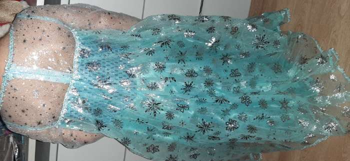 Фотография покупателя товара Карнавальный костюм «Эльза», текстиль, размер 34, рост 134 см - Фото 4