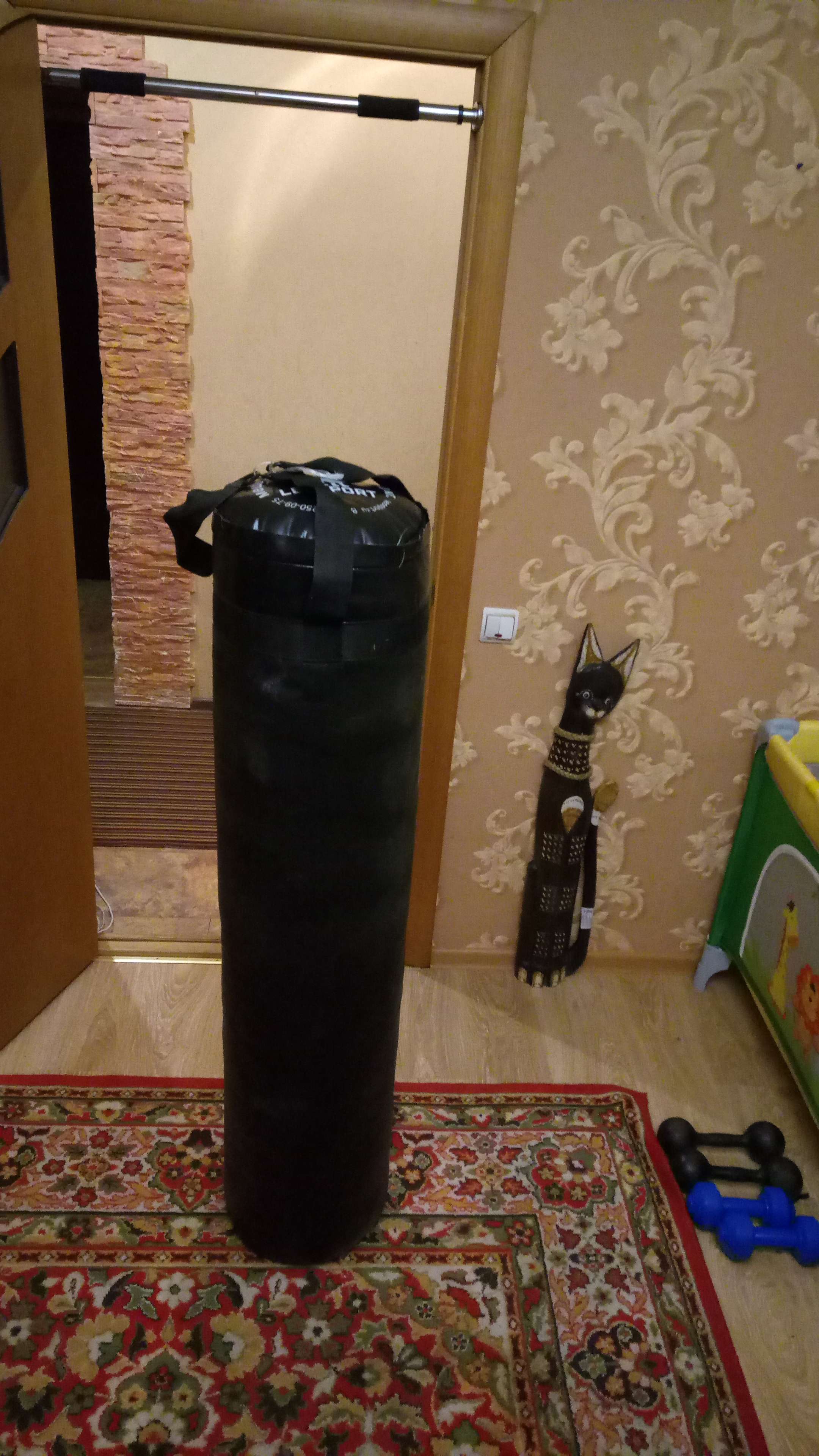 Фотография покупателя товара Мешок боксерский «Кирза» на стропах, 5 кг, h - 45 см - Фото 1