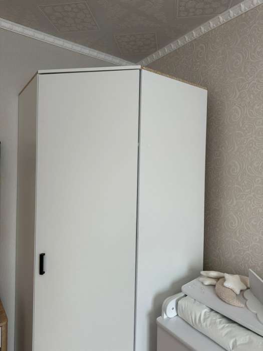 Фотография покупателя товара Шкаф угловой «Клик Мебель», 900×900×2100 мм, цвет дуб вотан/белый - Фото 2