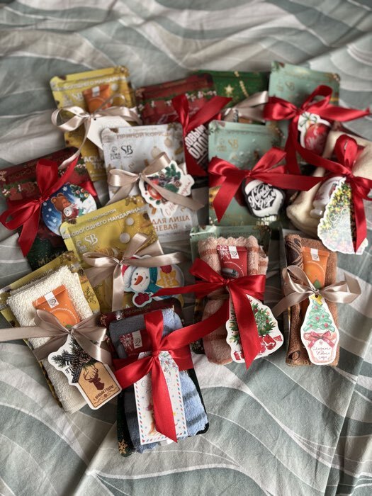 Фотография покупателя товара Новогодняя маска для лица, тканевая, увлажняющая, с ароматом лесной ели - Фото 4