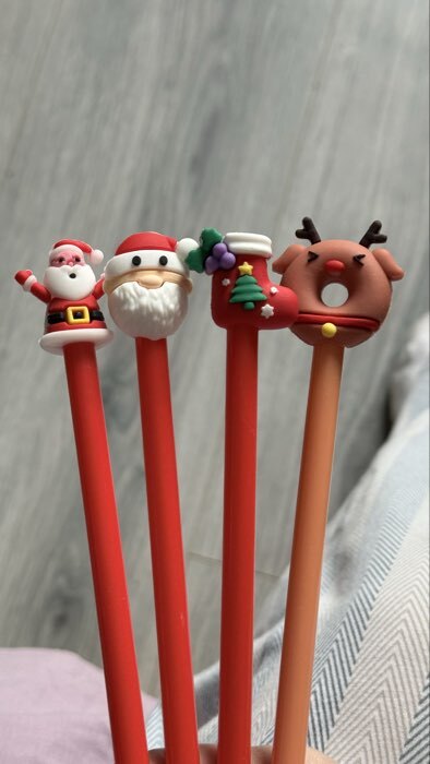 Фотография покупателя товара Ручка-прикол Calligrata «Новый год», чёрный стержень, гелевая, подарочная, МИКС - Фото 2