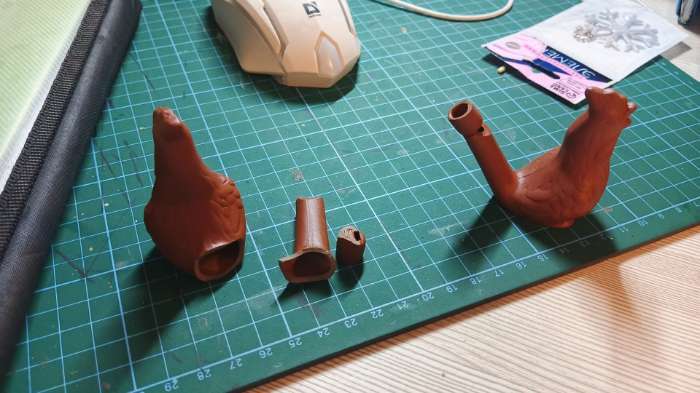 Фотография покупателя товара Свистулька керамическая «Петушок», для росписи 3.5×6.5×6.2 см - Фото 12