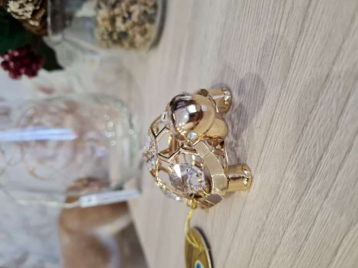 Фотография покупателя товара Сувенир «Черепаха», 6×5×4 см, с кристаллами - Фото 1