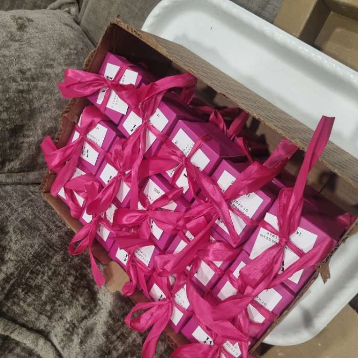 Фотография покупателя товара Коробочка подарочная складная «Презент», 6×6×6 см, фиолетовый - Фото 6