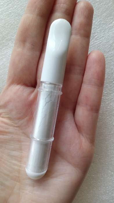 Фотография покупателя товара Мел карандаш для ткани TEIRA, с пудрой, 10.5×2 см, белый - Фото 2