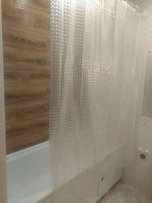 Фотография покупателя товара Штора для ванны Доляна «Классика», 3D, 180×180 см, EVA - Фото 4