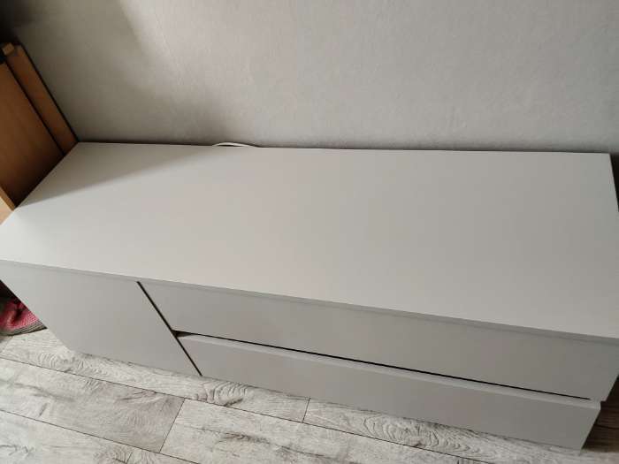 Фотография покупателя товара Тумба напольная под ТВ «Лора», 450×1350×440 мм, цвет кашемир - Фото 3