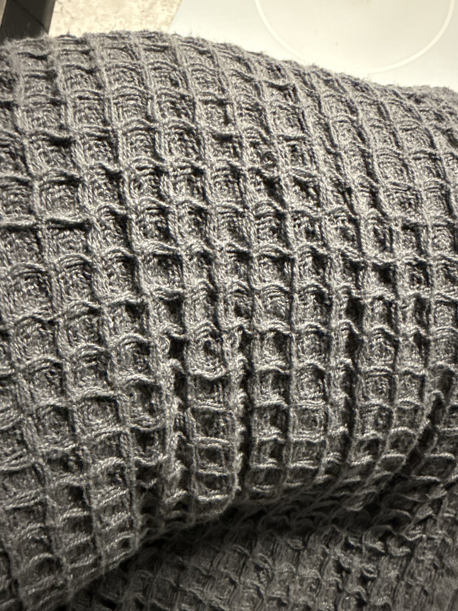 Фотография покупателя товара Плед вафельный «Этель» 220×240 см, серый, хлопок 100%, 350 г - Фото 1